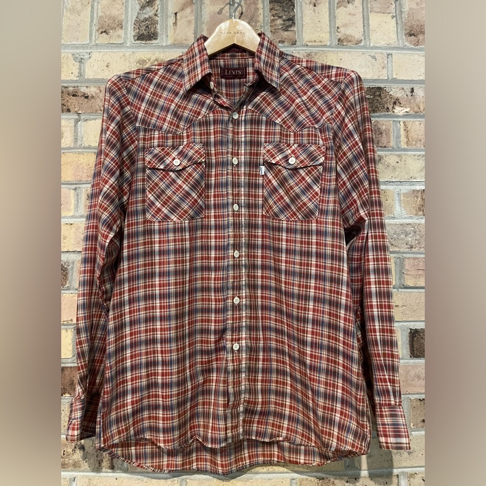 Levi’s plaid button up, approximate size 17